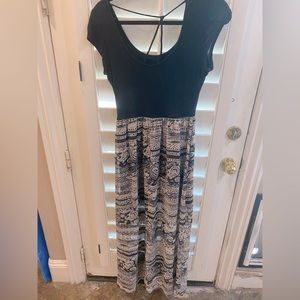 Blue S Boho Maxie Dress Black and Cream size L